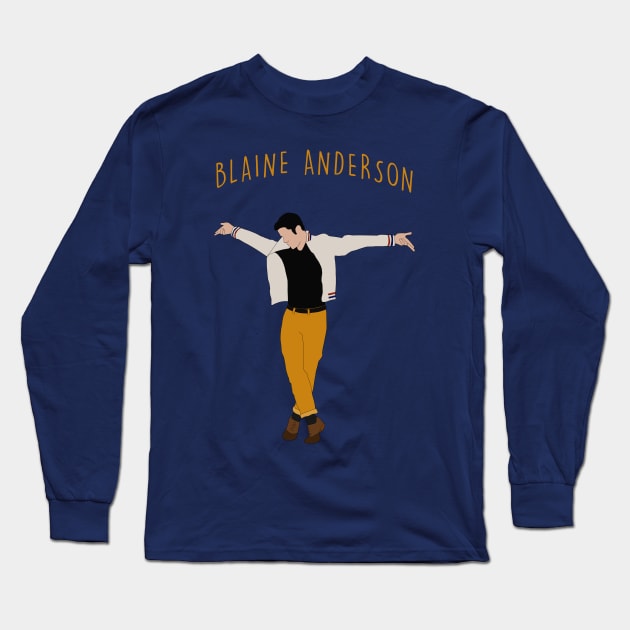 Blaine Anderson Long Sleeve T-Shirt by byebyesally